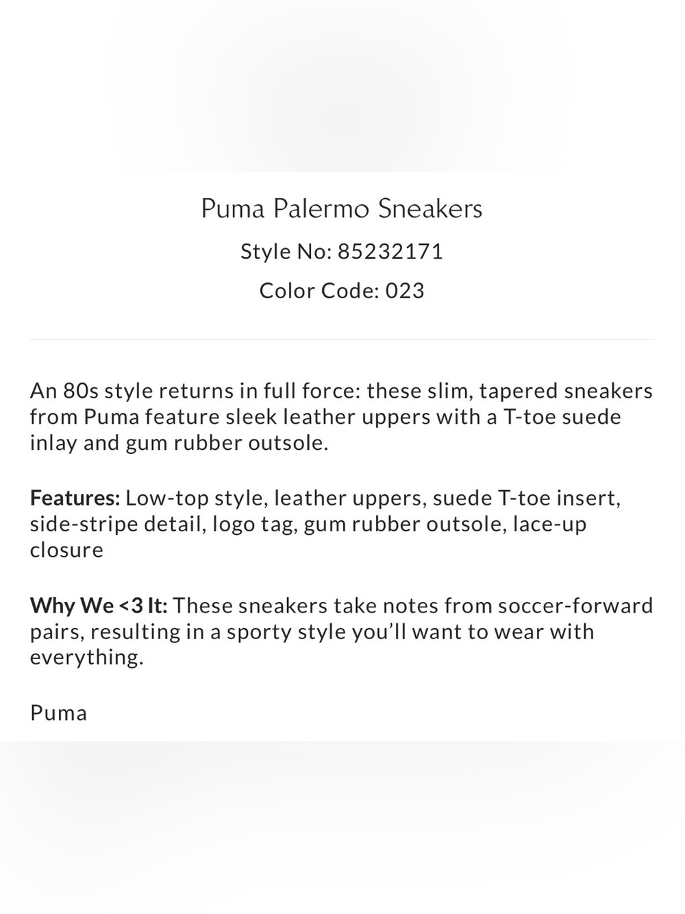 Puma Palermo Sneakers - Picture 7 of 7